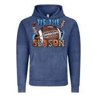 Vintage Denim Tis the season lightning bolt Vintage Hoodie - HowdyJamesFarm