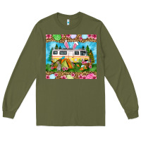 Army Green Easter Day camping Long Sleeve Tee - OliviaCreatesArt