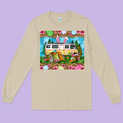 Easter Day Camping Long Sleeve Tee Designed By Oliviacreatesart