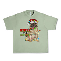 Oil Green merry and bright pug Urban Heavy Tee - RanaPortraitStore