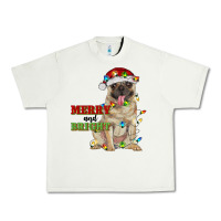 Pistachio merry and bright pug Urban Heavy Tee - RanaPortraitStore
