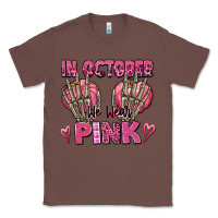 Chestnut in october we wear pink skeleton Classic Tee - texasbilliewilder