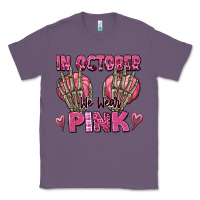 Lavender in october we wear pink skeleton Classic Tee - texasbilliewilder