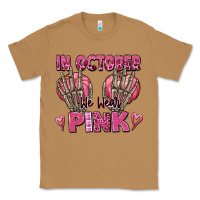 Toasted Coconut in october we wear pink skeleton Classic Tee - texasbilliewilder
