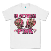 In October We Wear Pink Skeleton Classic Tee | Teevron