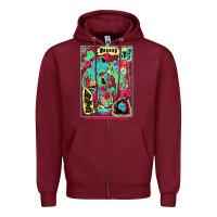 Burgundy Special Present King Gizzard And The Lizard Wizard Cute Graphic Gifts Zipper Hoodie - trangStudio