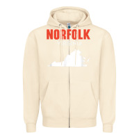 Sandshell norfolk virginia usa state america travel virginian Zipper Hoodie - trangStudio