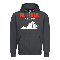 Smoke norfolk virginia usa state america travel virginian Zipper Hoodie - trangStudio