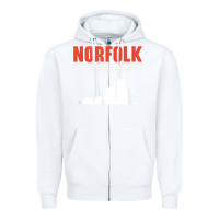 White norfolk virginia usa state america travel virginian Zipper Hoodie - trangStudio