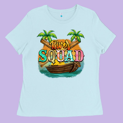 River Squad Ladies Tee Designed By Nancycooperartshop