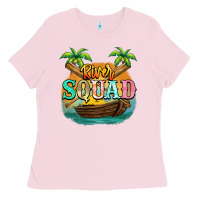Bubblegum Pink River squad Ladies Tee - NancyCooperArtShop