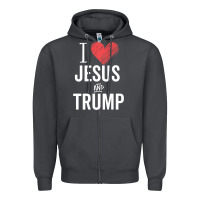 Smoke I Love Jesus And Trump Republican Conservative Gift Zipper Hoodie - trangStudio
