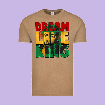 Dream Like King Martin Luther Vintage Tee Designed By Cowgirlartshop
