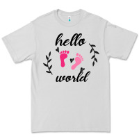 Dove Grey Hello world Premium Tee - Bettercallsaul