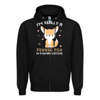 I'm Really A Fennec Fox In A Human Costume Funny Gift T Shirt Zipper Hoodie | Teevron