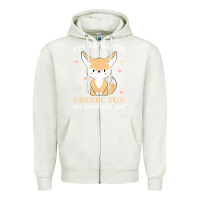 Oatmeal Heather i'm really a fennec fox in a human costume funny gift t shirt Zipper Hoodie - trangStudio