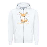 White i'm really a fennec fox in a human costume funny gift t shirt Zipper Hoodie - trangStudio