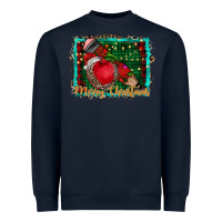 Navy merry Christmas teacher Heavyweight Sweatshirt - CowhideDigitalArt