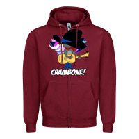 Burgundy uncle pecos crambone retro 80s Zipper Hoodie - trangStudio