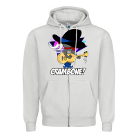Dove Grey uncle pecos crambone retro 80s Zipper Hoodie - trangStudio