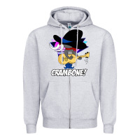Heather Grey uncle pecos crambone retro 80s Zipper Hoodie - trangStudio