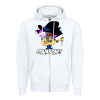 White uncle pecos crambone retro 80s Zipper Hoodie - trangStudio