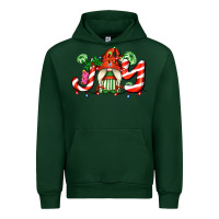 Forest Green joy with gnomes and christmas cookie and candies Urban Hoodie - AdoDesignShop