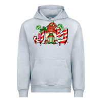 Heather Grey joy with gnomes and christmas cookie and candies Urban Hoodie - AdoDesignShop