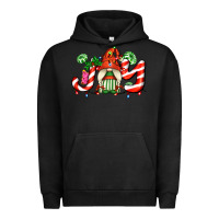 Pigment Black joy with gnomes and christmas cookie and candies Urban Hoodie - AdoDesignShop