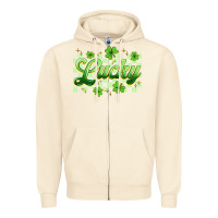 Sandshell checkered lucky Zipper Hoodie - Artiststas