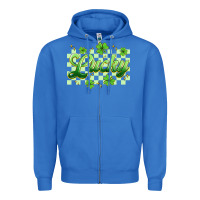 True Royal checkered lucky Zipper Hoodie - Artiststas