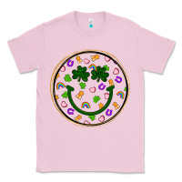 Bubblegum Pink st patrick s day smiley face Classic Tee - Artiststas