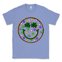 Colony Blue st patrick s day smiley face Classic Tee - Artiststas