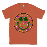 Copper st patrick s day smiley face Classic Tee - Artiststas