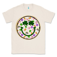 Natural st patrick s day smiley face Classic Tee - Artiststas