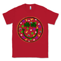 Red st patrick s day smiley face Classic Tee - Artiststas