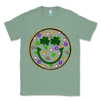 Sage st patrick s day smiley face Classic Tee - Artiststas
