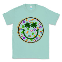 Seafoam st patrick s day smiley face Classic Tee - Artiststas