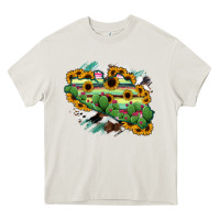 Cream Guerrero Map Heavy Core Tee - RanaPortraitStore
