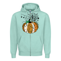 Halloween Pumpkin Music Symbols Music Teacher Halloween T Shirt Copy Zipper Hoodie | Teevron