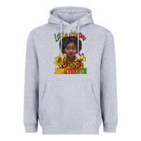 Heather Grey little mister juneteenth black boy Heavyweight Hoodie - BarkalooDesign