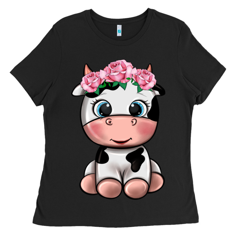 Cute Cow Ladies Tee by texasbilliewilder | Teevron
