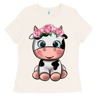 Bone cute cow Ladies Tee - texasbilliewilder