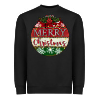 Black merry christmas Heavyweight Sweatshirt - CowhideDigitalArt