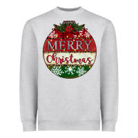 Heather Grey merry christmas Heavyweight Sweatshirt - CowhideDigitalArt