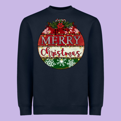 Merry Christmas Heavyweight Sweatshirt Designed By Cowhidedigitalart