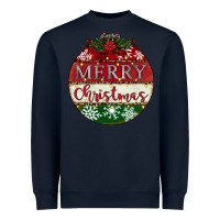 Navy merry christmas Heavyweight Sweatshirt - CowhideDigitalArt