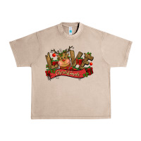French Oak love christmas reindeer Urban Heavy Tee - CowGirlArtShop