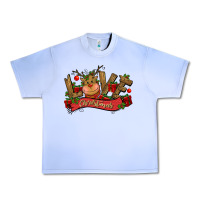 Grape Ice love christmas reindeer Urban Heavy Tee - CowGirlArtShop