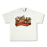 Pistachio love christmas reindeer Urban Heavy Tee - CowGirlArtShop